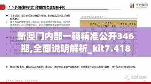 新澳门内部一码精准公开346期,全面说明解析_kit7.418