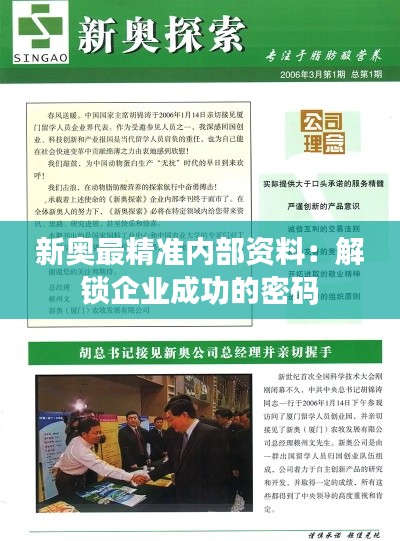 新奥最精准内部资料:解锁企业成功的密码