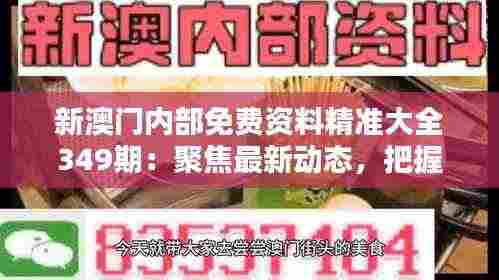 新澳门内部免费资料精准大全349期:聚焦最新动态,把握投资先机