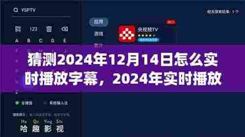 2024年实时播放字幕技术展望，体验、竞争分析与用户洞察