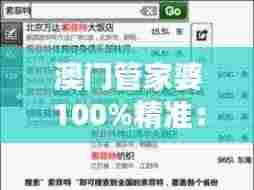 澳门管家婆100%精准:领航财务规划的智能财务顾问