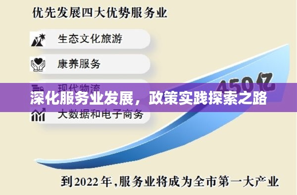 深化服务业发展,政策实践探索之路