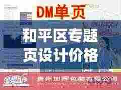 和平区专题页设计价格揭秘,优质体验的价值考量