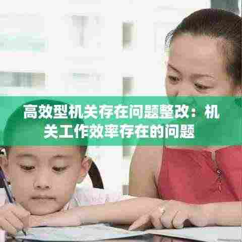 高效型机关存在问题整改：机关工作效率存在的问题 