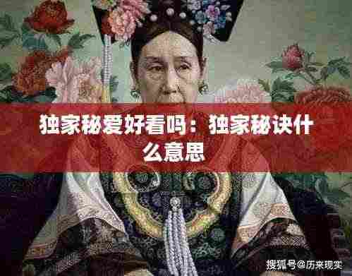 独家秘爱好看吗：独家秘诀什么意思 