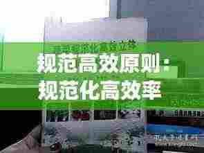 规范高效原则:规范化高效率