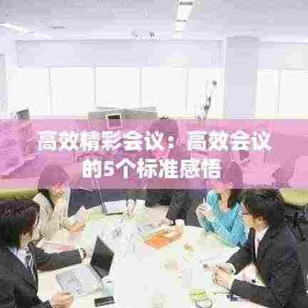 高效精彩会议:高效会议的5个标准感悟