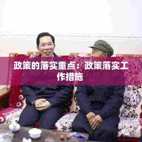政策的落实重点：政策落实工作措施 