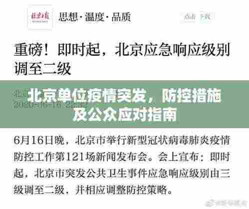 北京单位疫情突发,防控措施及公众应对指南