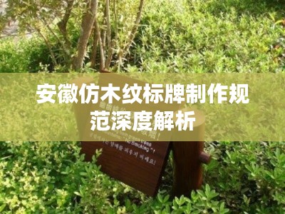 安徽仿木纹标牌制作规范深度解析
