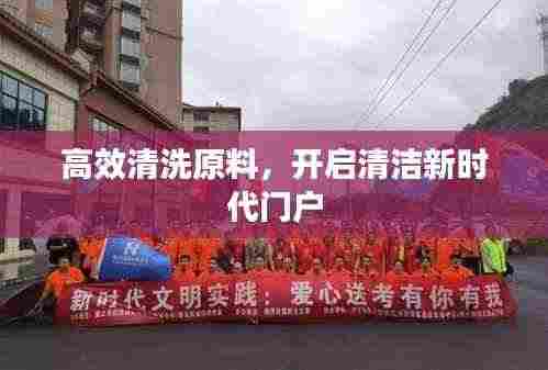 高效清洗原料,开启清洁新时代门户