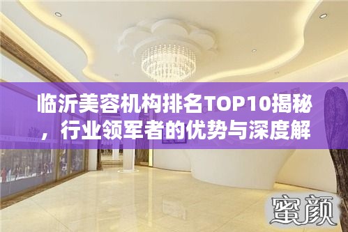 临沂美容机构排名TOP10揭秘,行业领军者的优势与深度解析