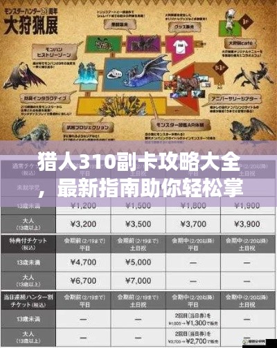 猎人310副卡攻略大全,最新指南助你轻松掌握!
